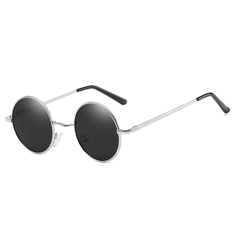 Retro Classic Sun Glasses Round Glasses Men Women Fishing Glasses Goggles Camping Hiking Driving Eyewear Metal Frame Sunglasses