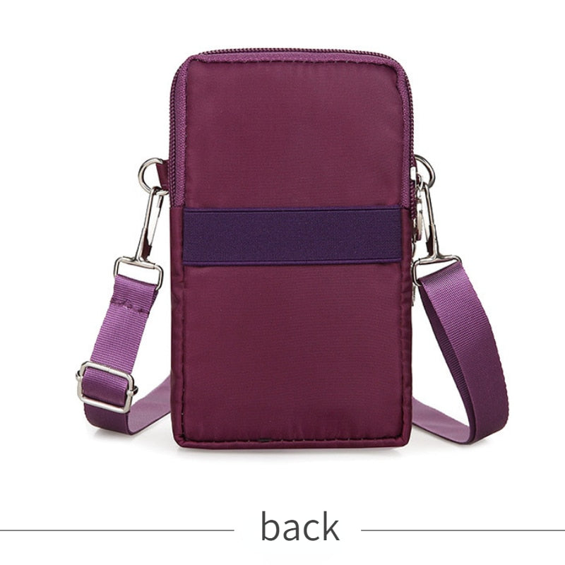 New Balloon Mobile Phone Crossbody Bags for Women Fashion Women Shoulder Bag Cell Phone Pouch with Headphone Plug 3 Layer Wallet