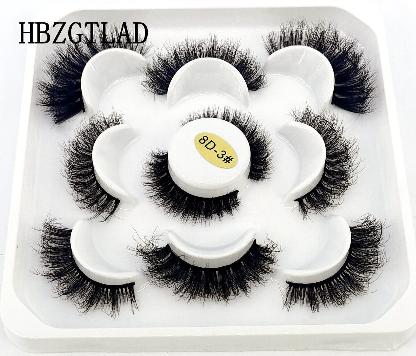 New 5 pairs natural false eyelashes fake lashes long makeup 3d mink lashes eyelash extension mink eyelashes for beauty 9D14