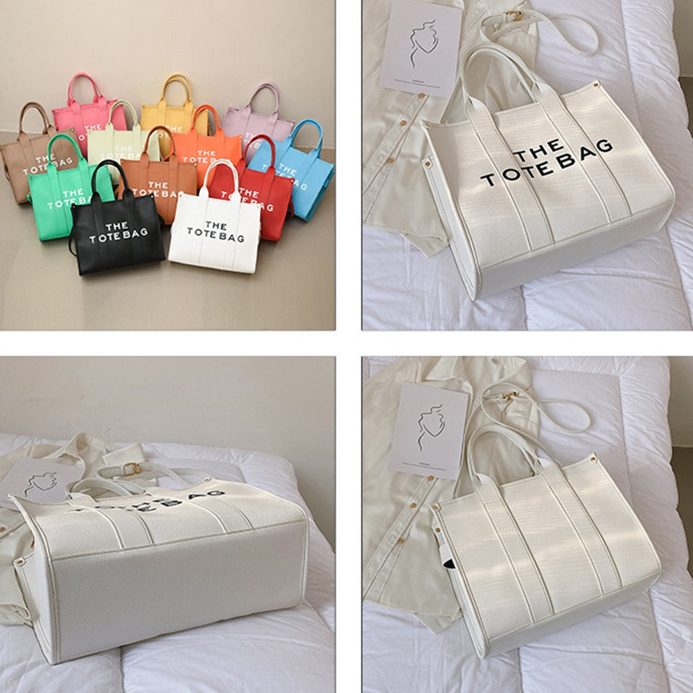 Luxury Designer Bag Tote Women Handbags Letter Shoulder Bags 2022 Brands Soft PU Shopper Purses Crossbody Bags for Women Clutch