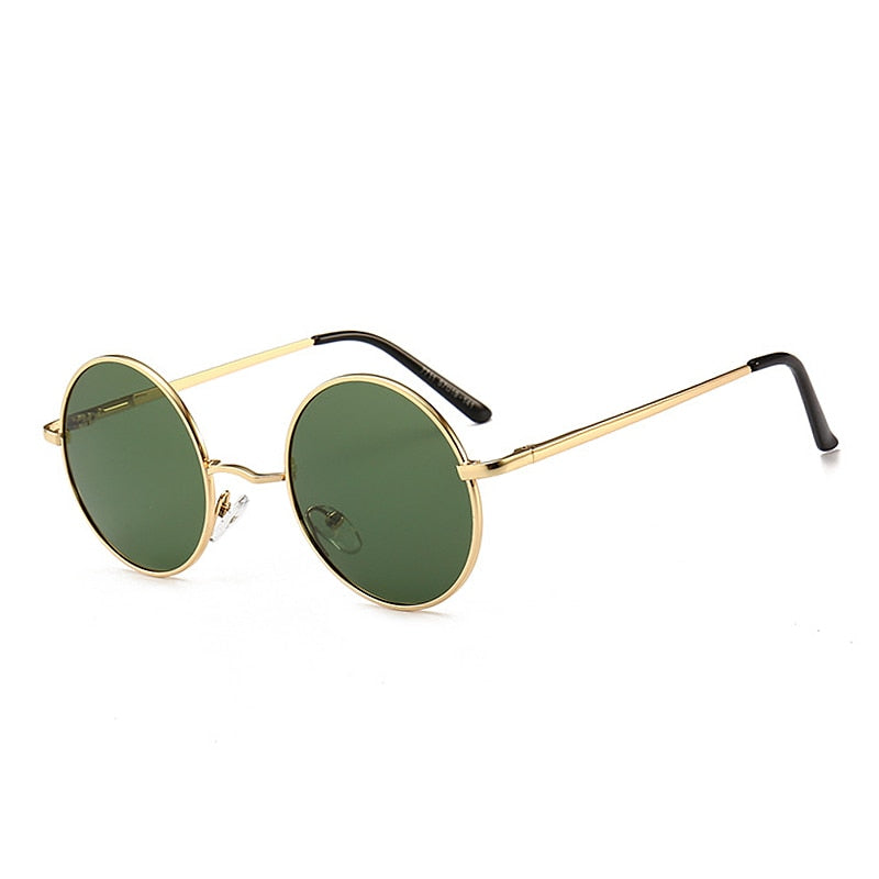 Retro Classic Sun Glasses Round Glasses Men Women Fishing Glasses Goggles Camping Hiking Driving Eyewear Metal Frame Sunglasses
