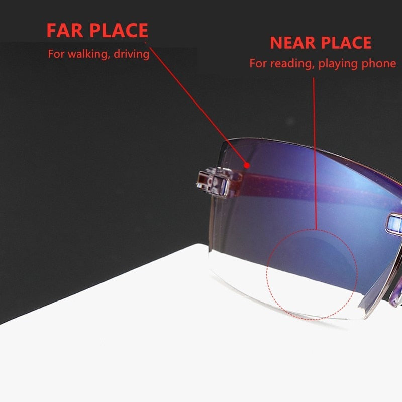 2020 Men Women Rimless Reading Glasses Anti Blue Light Magnification Eyewear Presbyopic Glasses Diopter okulary