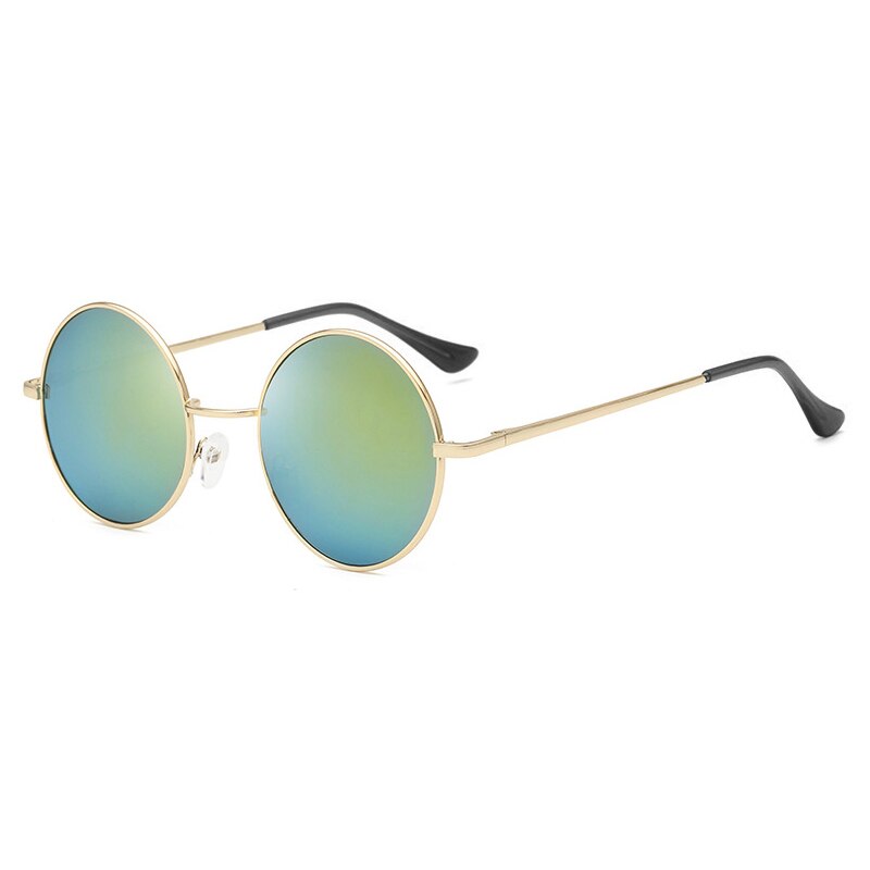 Retro Classic Sun Glasses Round Glasses Men Women Fishing Glasses Goggles Camping Hiking Driving Eyewear Metal Frame Sunglasses