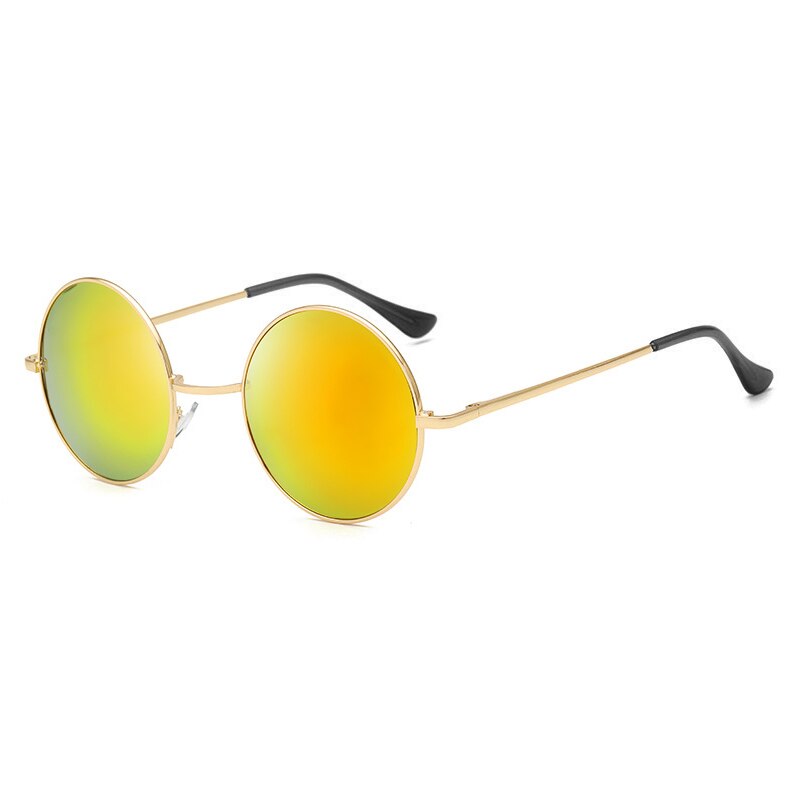 Retro Classic Sun Glasses Round Glasses Men Women Fishing Glasses Goggles Camping Hiking Driving Eyewear Metal Frame Sunglasses