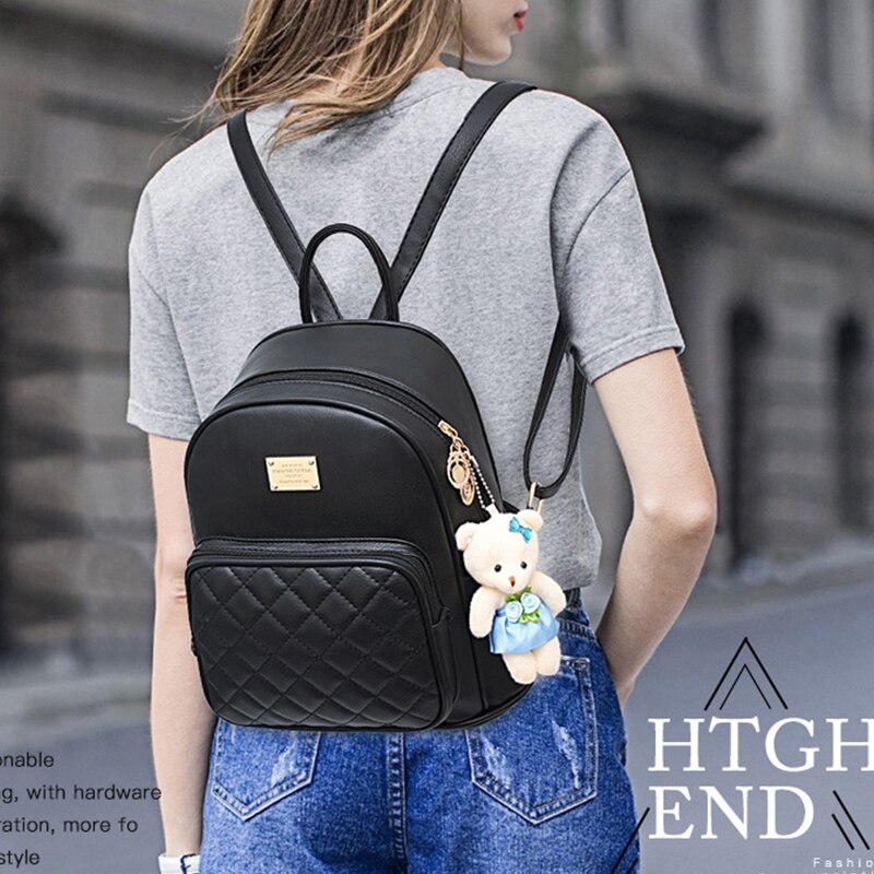 Women Large Capacity Backpack Purses High Quality Leather Female Vintage Bag School Bags Travel Bagpack Ladies Bookbag Rucksack