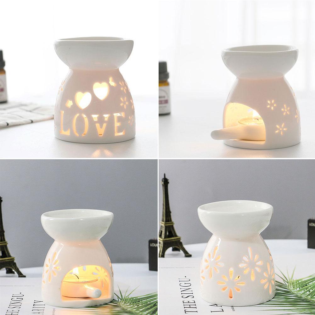 Wax Melt Essential Oil Burner, Ceramic Aroma Burners Assorted Wax Warmer Aromatherapy Tarts Holder Candle Scented Diffuser