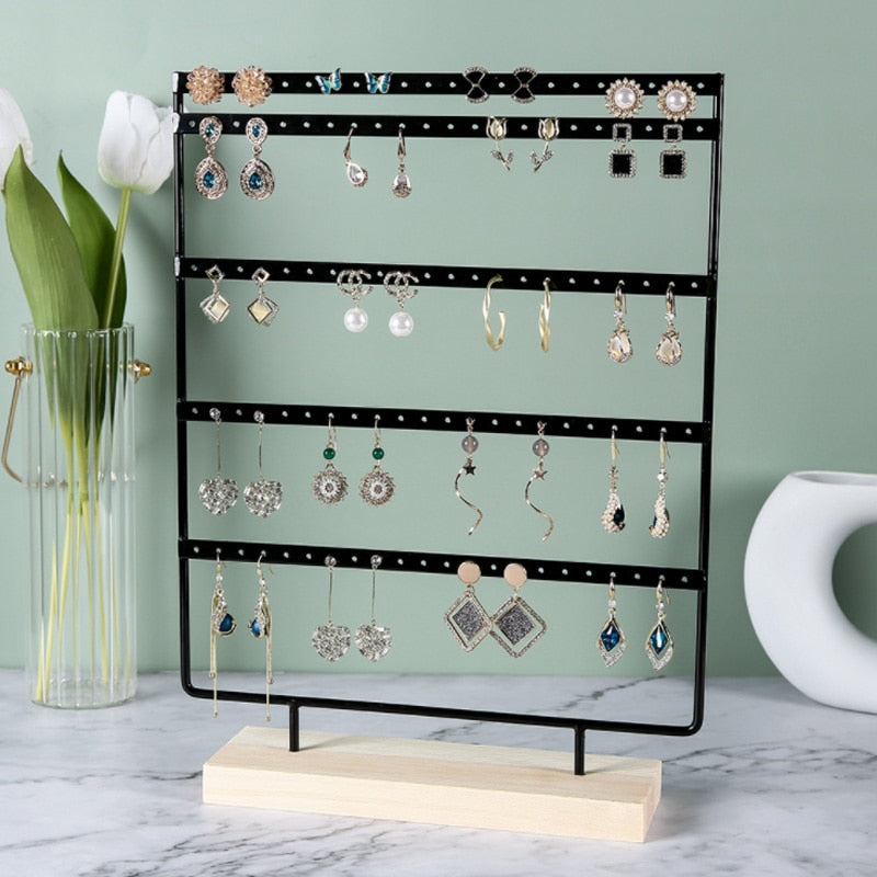 New Steel Stand for Earrings Pendants Bracelets Jewelry Display Stud Earrings Holder Jewellery Rack 3 Colors