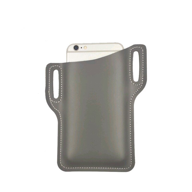 Men Phone Case Holster Cellphone Loop Holster Belt Waist Bag Props Leather Purse Phone Wallet Running Pouch Travel Camping Bags