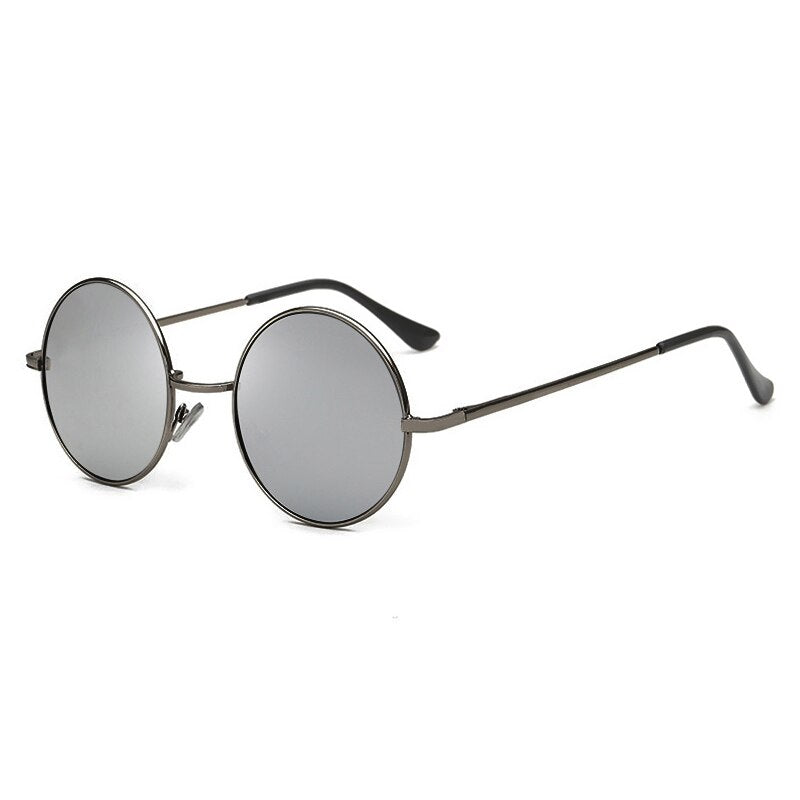 Retro Classic Sun Glasses Round Glasses Men Women Fishing Glasses Goggles Camping Hiking Driving Eyewear Metal Frame Sunglasses