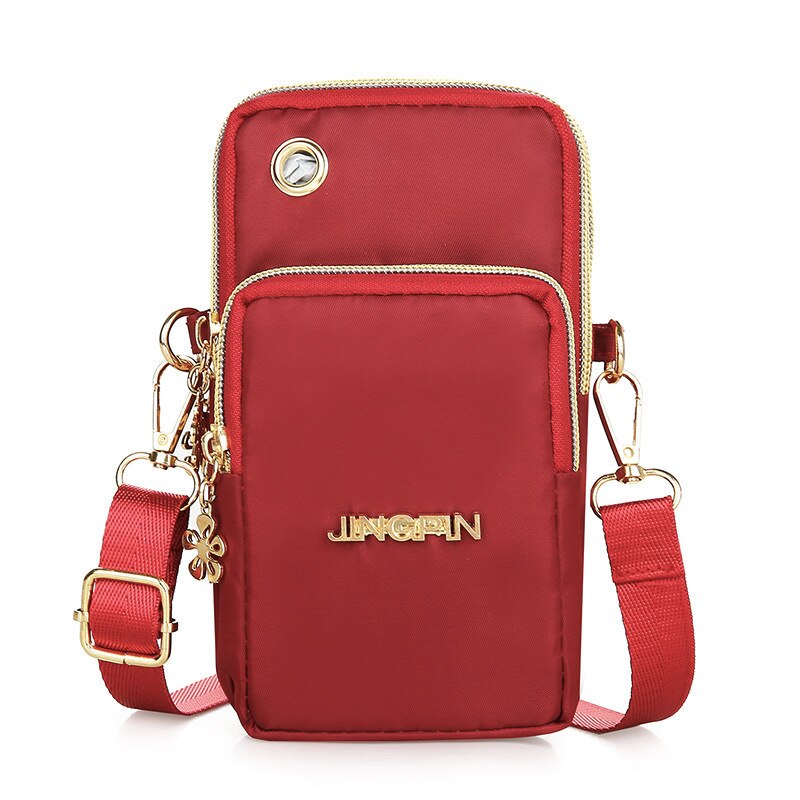 New Balloon Mobile Phone Crossbody Bags for Women Fashion Women Shoulder Bag Cell Phone Pouch with Headphone Plug 3 Layer Wallet