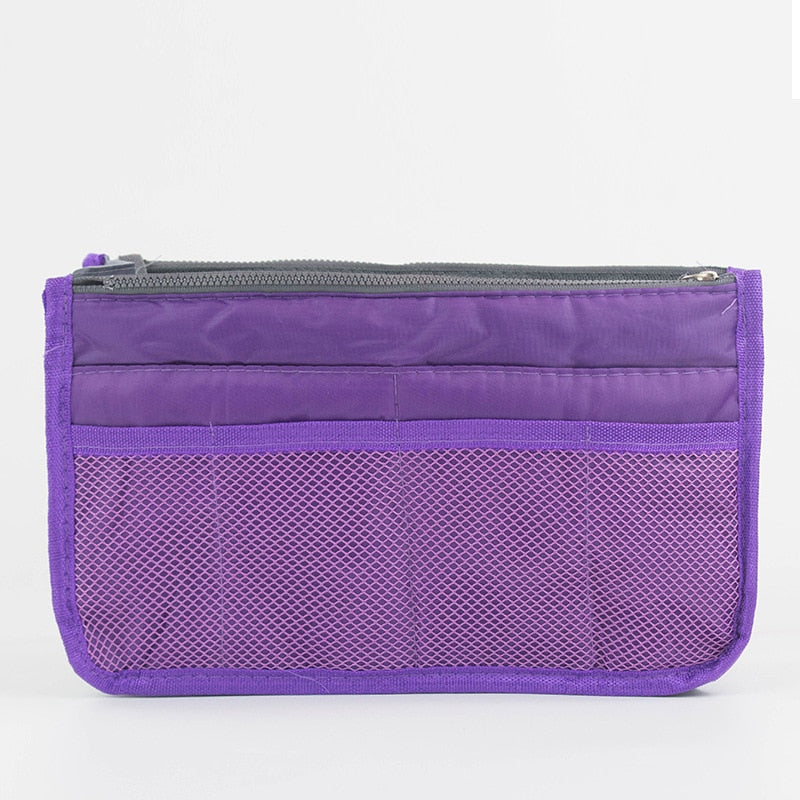 Organizer Insert Bag Women Nylon Travel Insert Organizer Handbag Purse Large liner Lady Makeup Cosmetic Bag Cheap Female Tote
