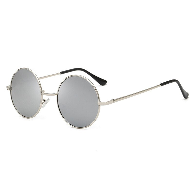 Retro Classic Sun Glasses Round Glasses Men Women Fishing Glasses Goggles Camping Hiking Driving Eyewear Metal Frame Sunglasses