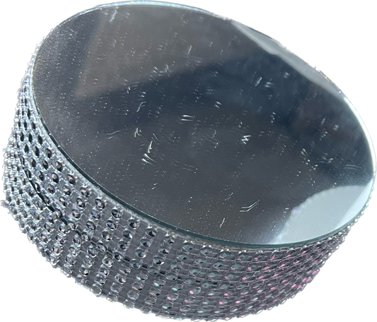 Mirrored Candle Holder - Silver
